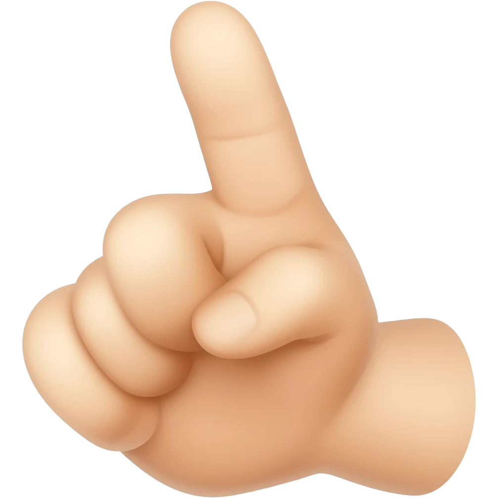 dedo apontado emoji