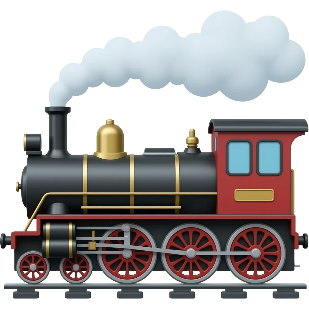 Steam train emoji