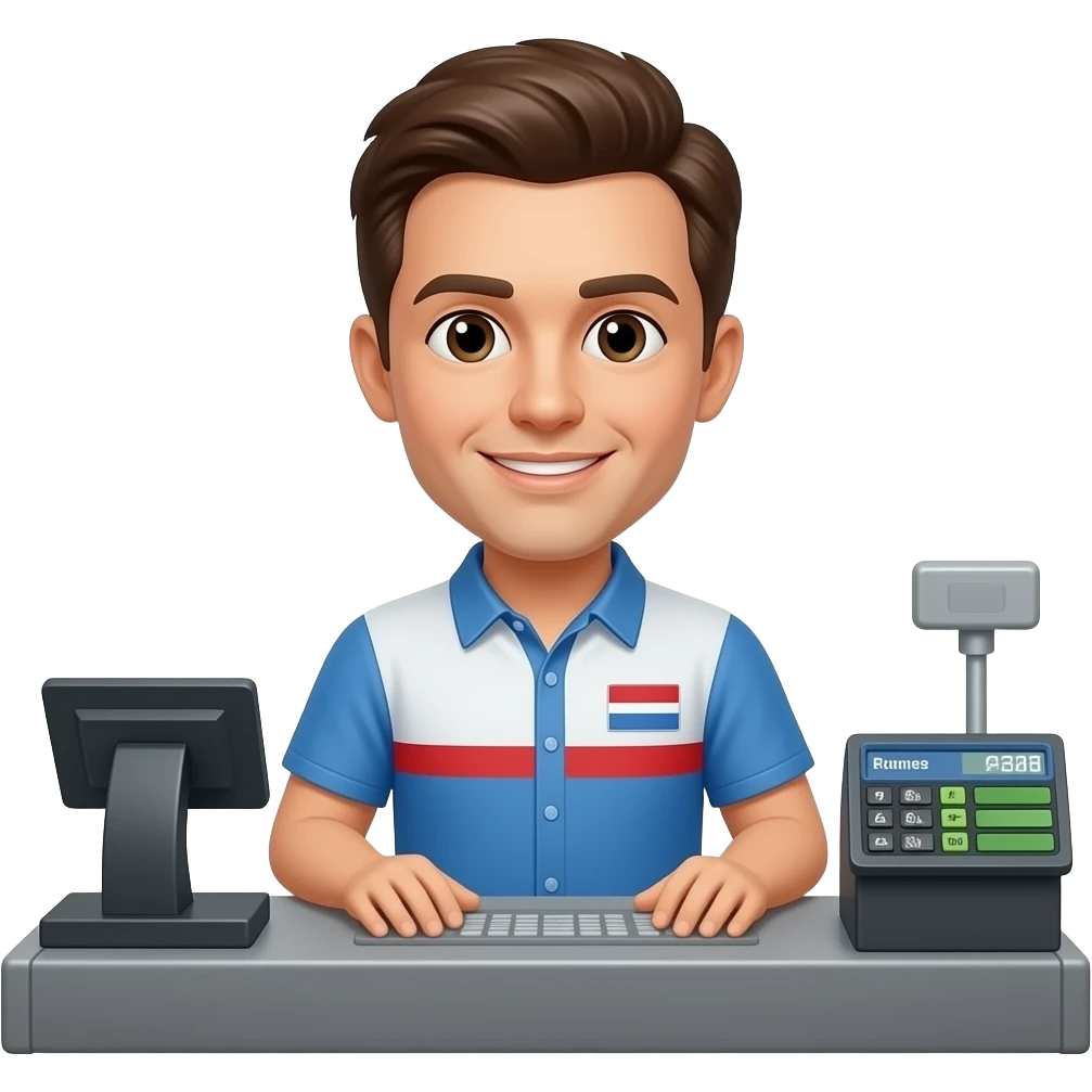 Convenience cashier emoji