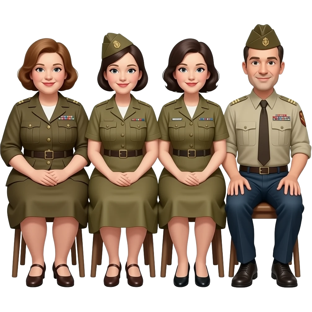 two fat mothers and two skinny fathers depicted in sitting poses as in daguerreotypes posing in vintage civilian clothes - in daguerreotype format - chemically damaged emoji