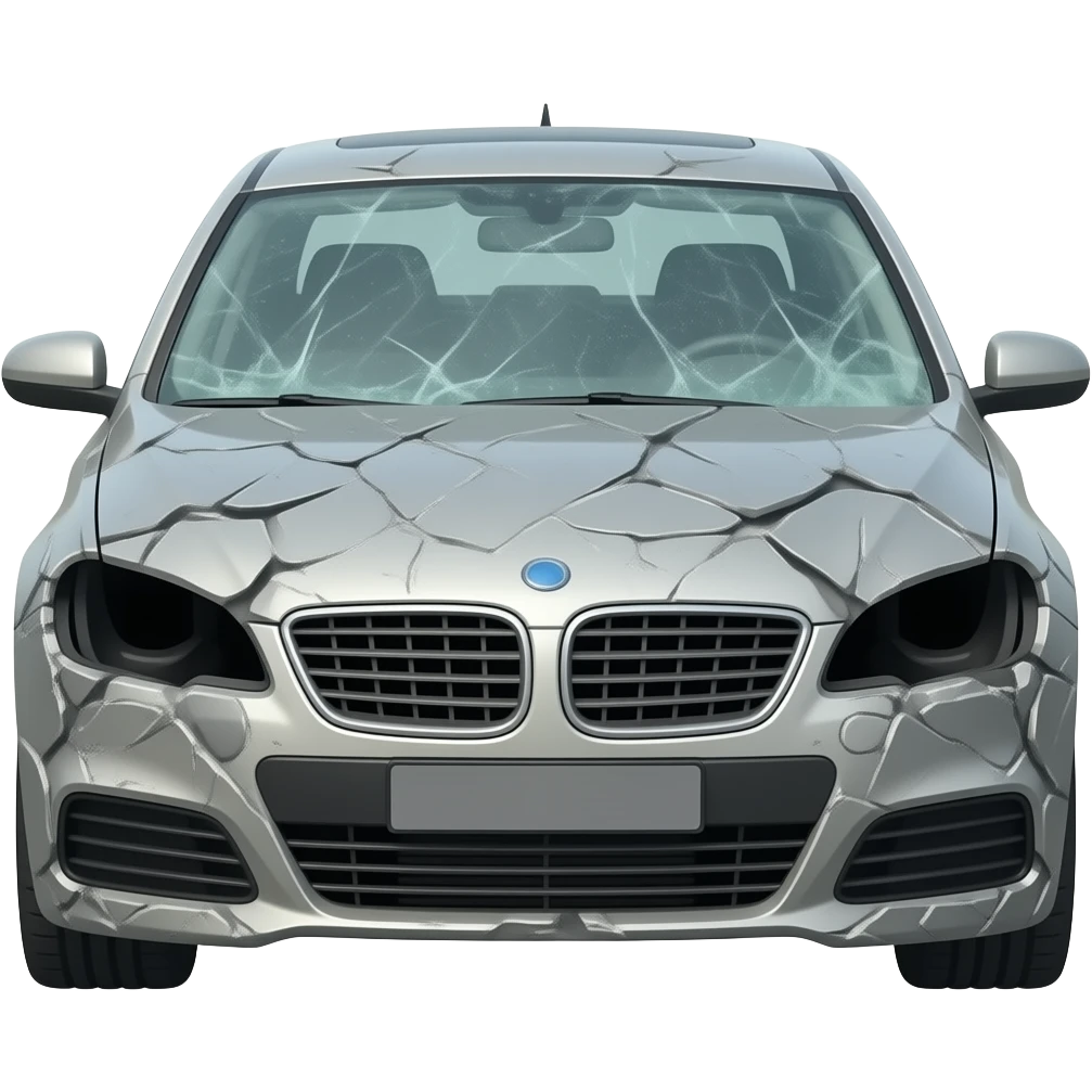 destroyed car emoji