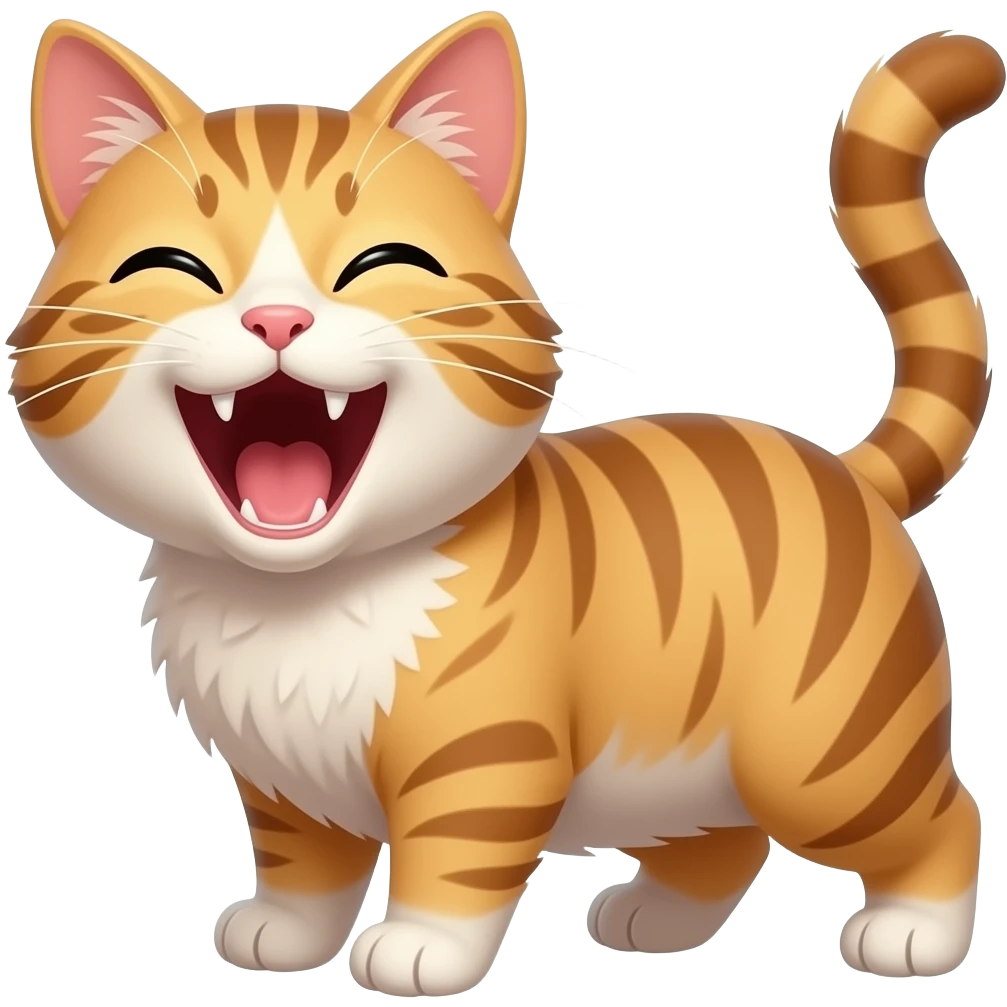 cat laughing crazily emoji