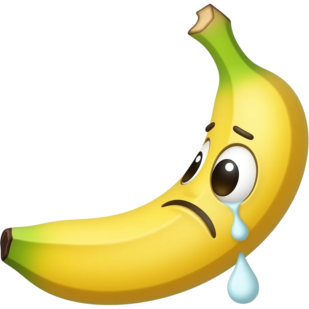Sad image banana 😔 emoji