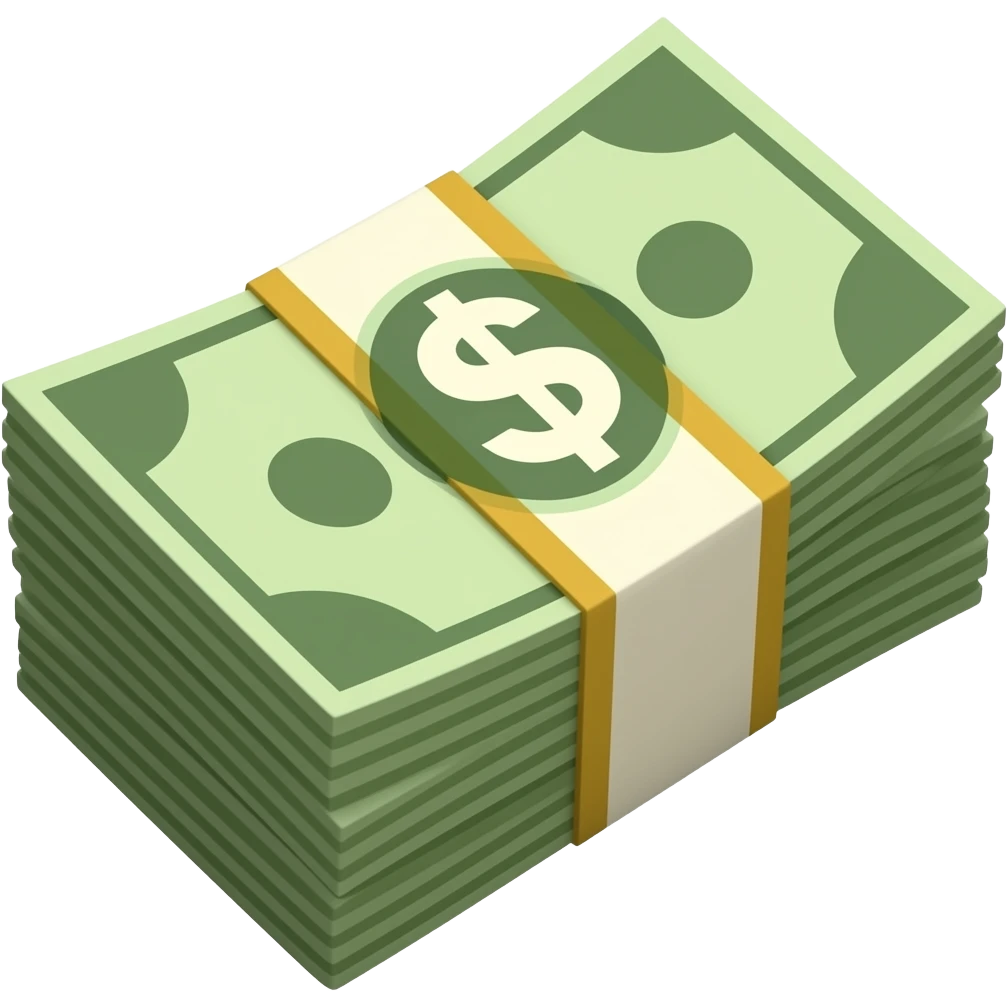 cash stack emoji