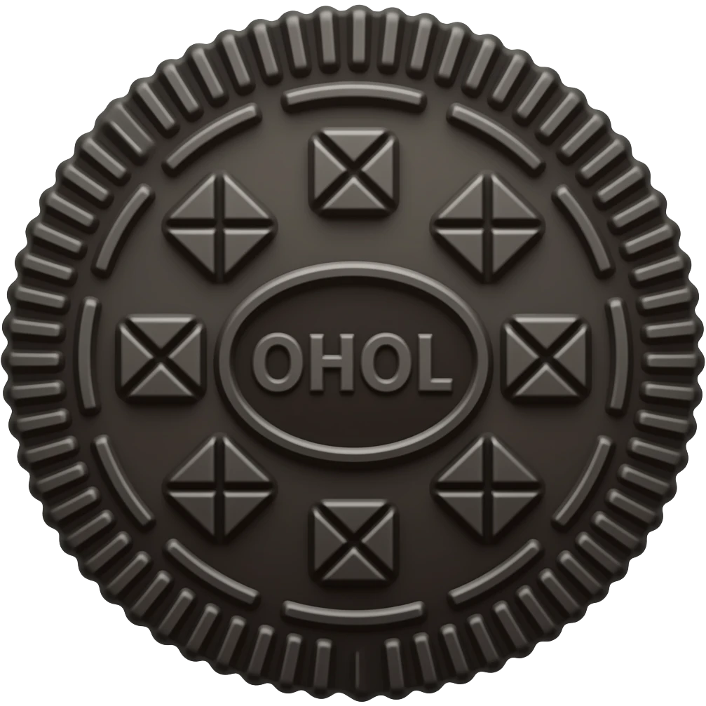 Oreo cookie emoji
