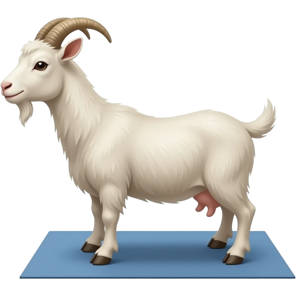 goat at yoga emoji