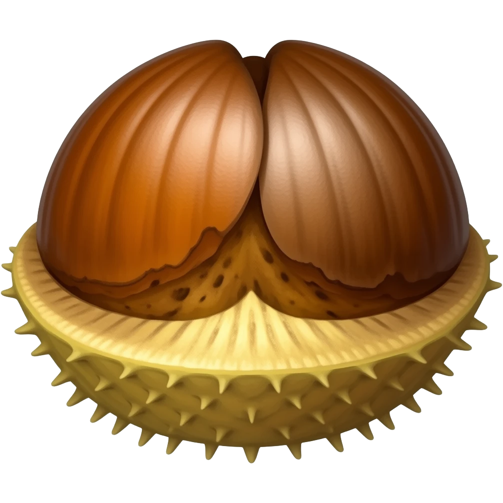 нарисуй цветок каштана emoji