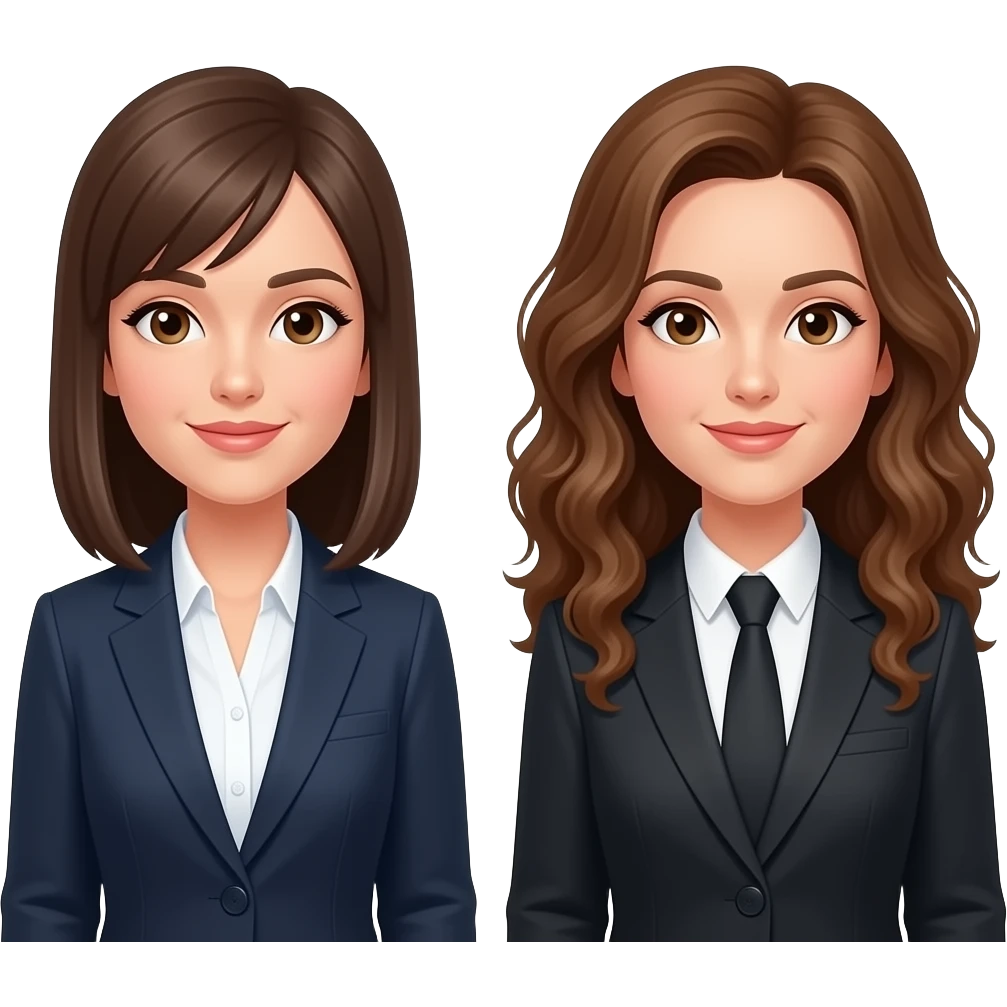 lawyer straight brown hair white woman and lawyer brunette long curly white woman lawyer emoji