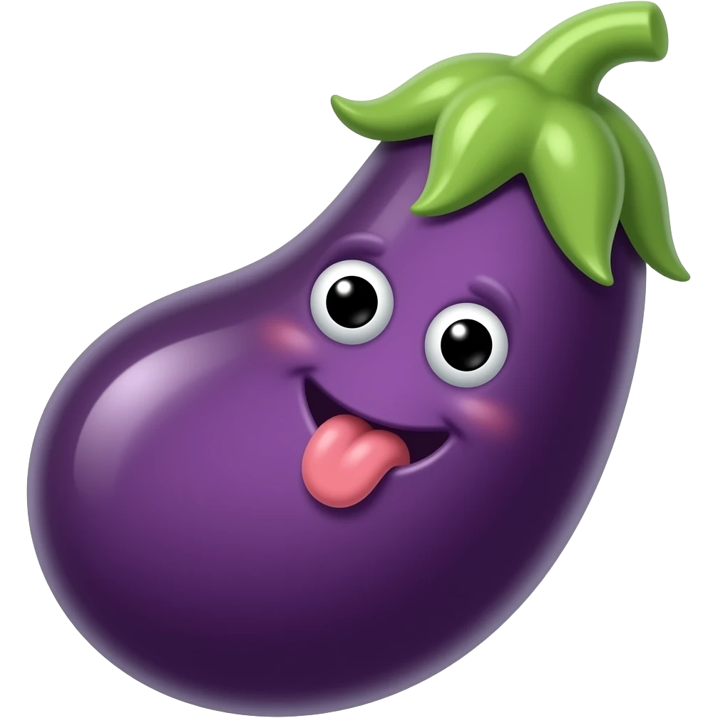 🍆😜 emoji