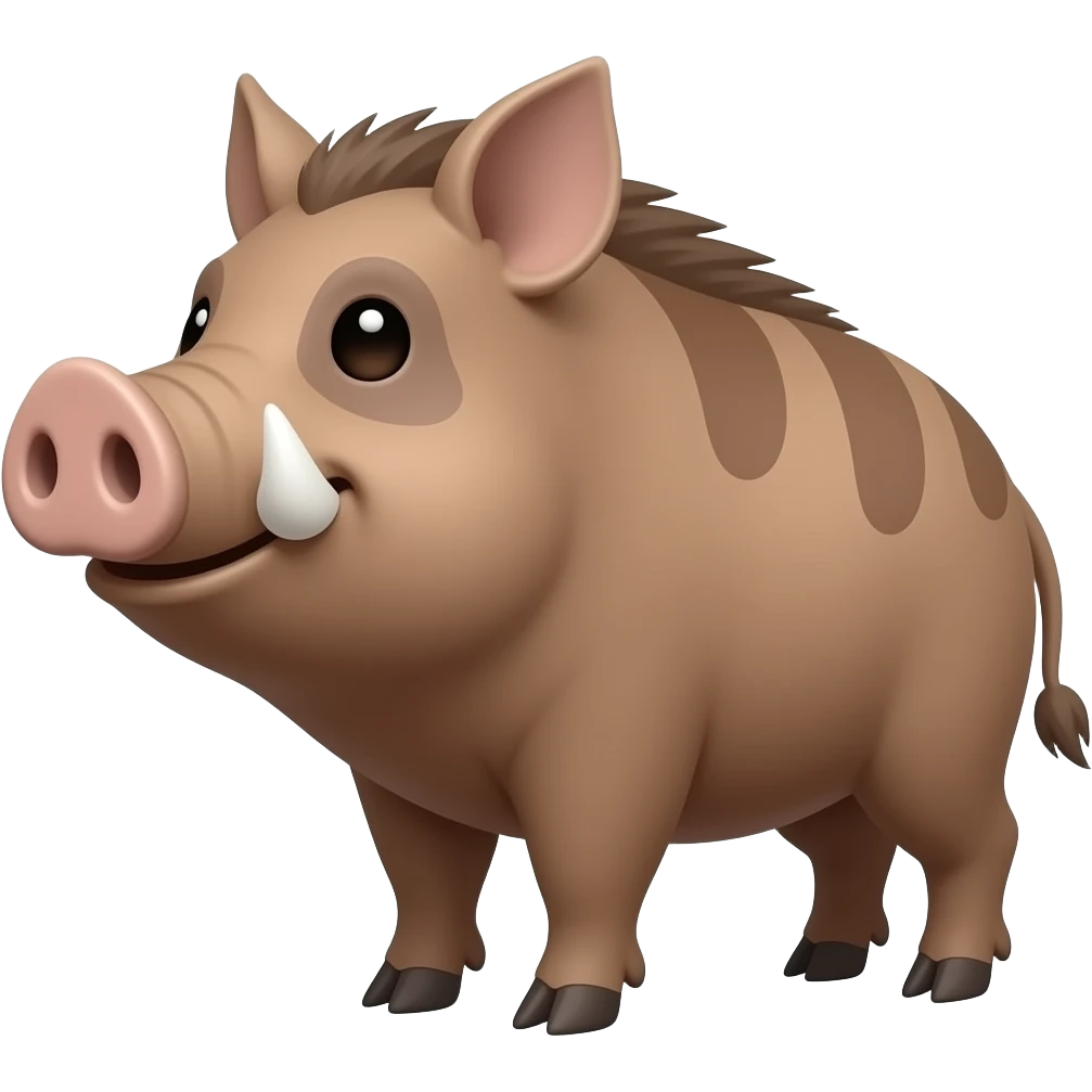 Positive attidude boar emoji