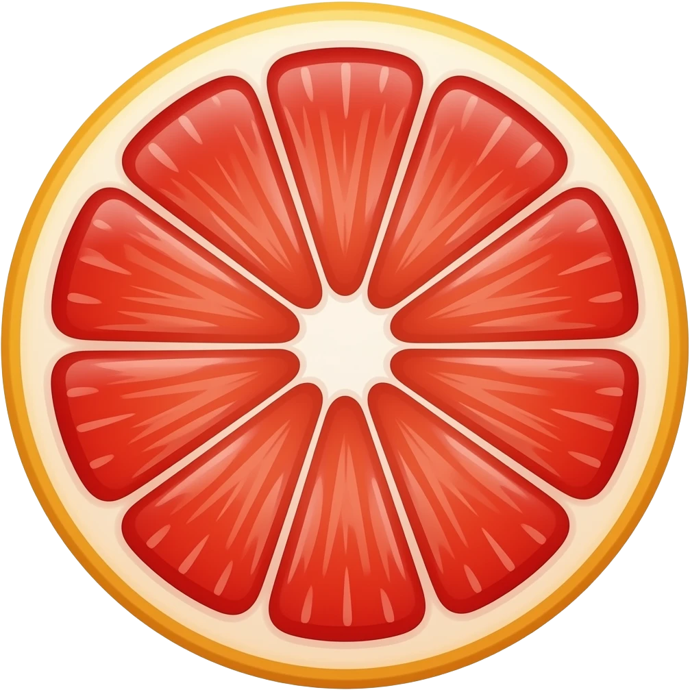 Normal grapefruit emoji
