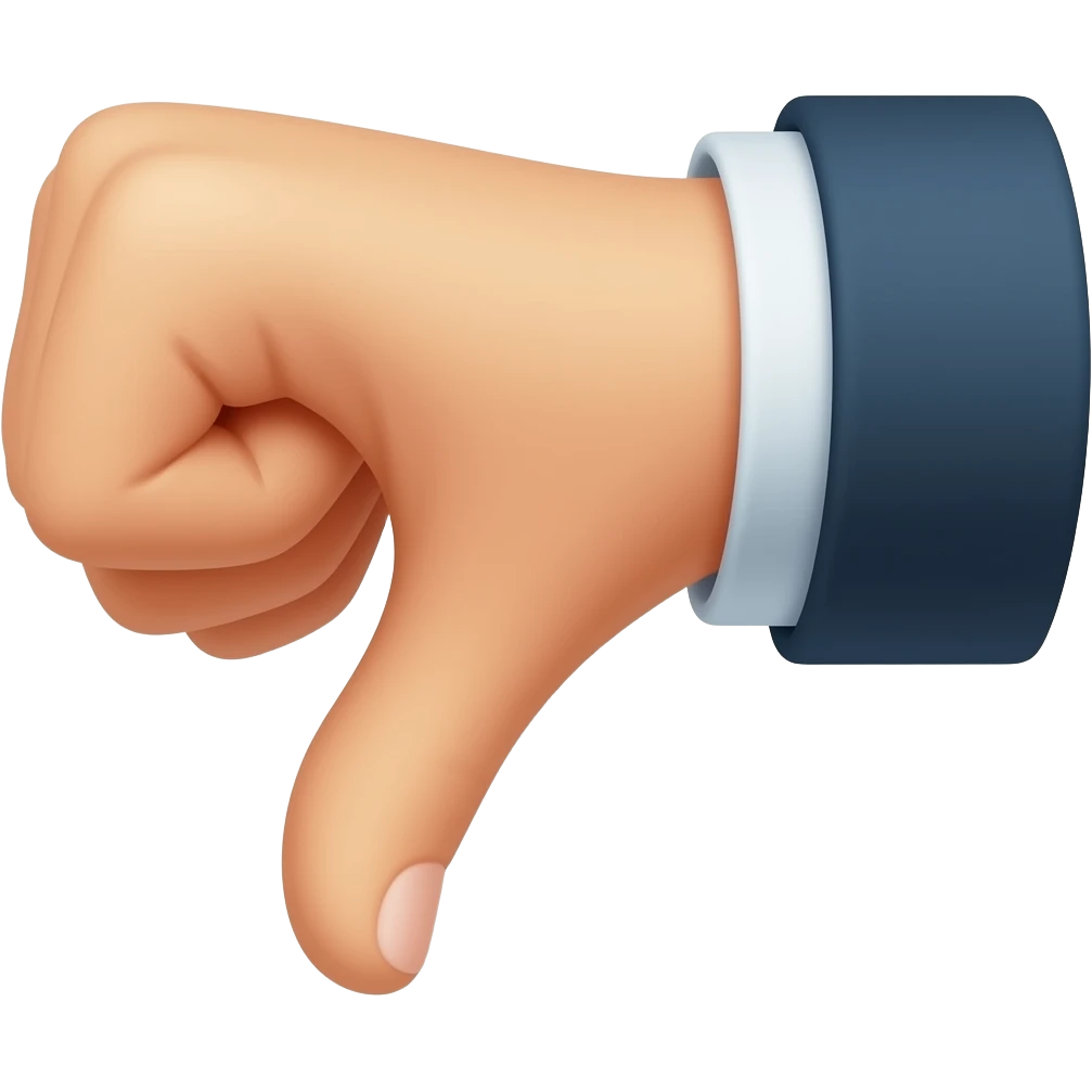 THUMB DOWN emoji