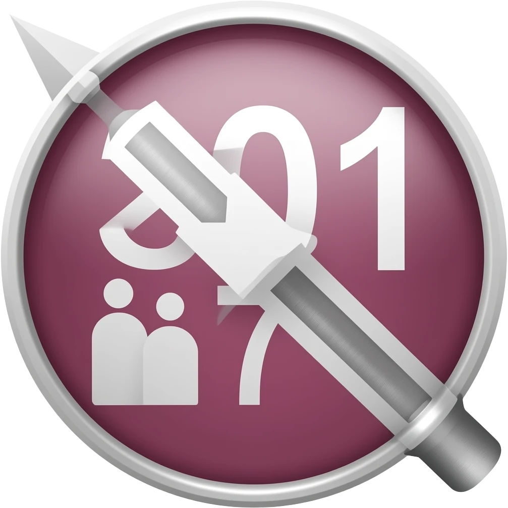 check arrow with background #6729D8 emoji