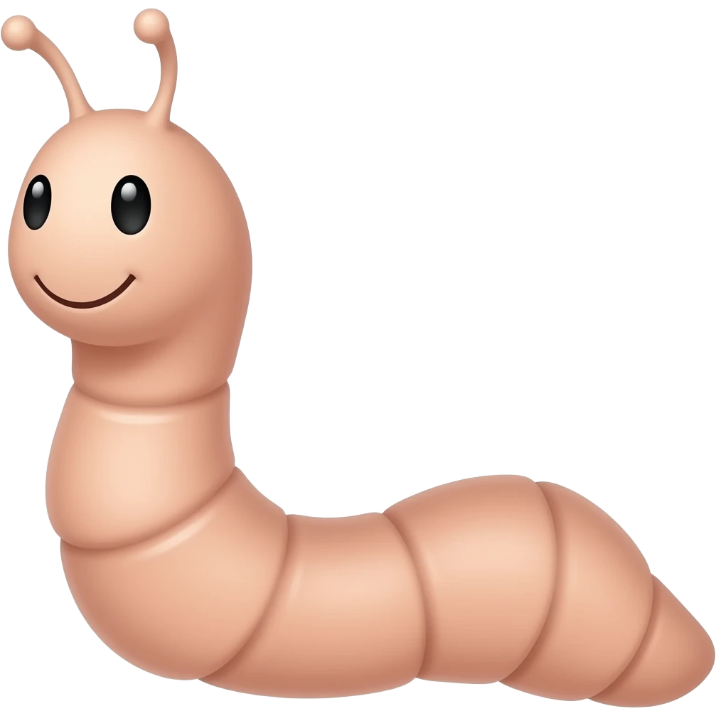 worm emoji