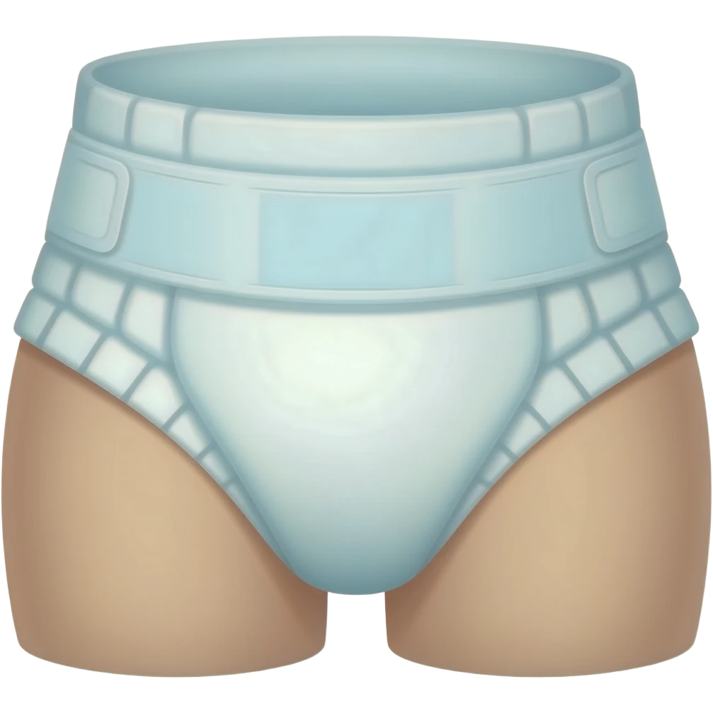 A woman’s adult diaper emoji