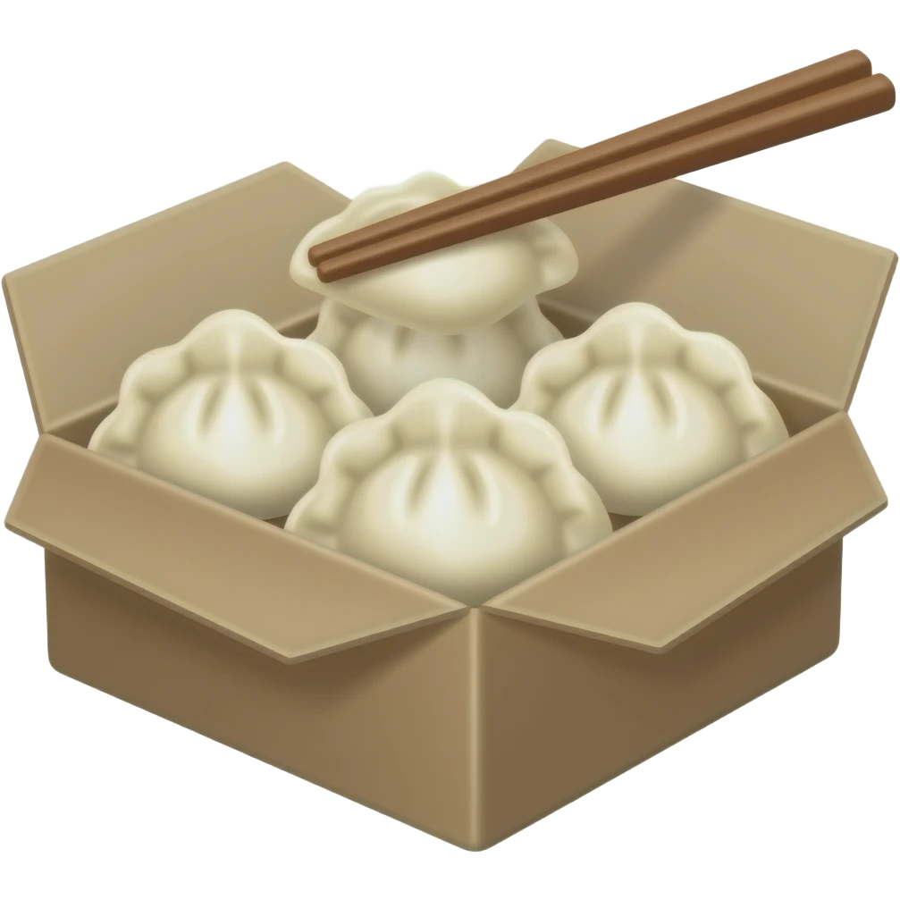 dumpling box emoji