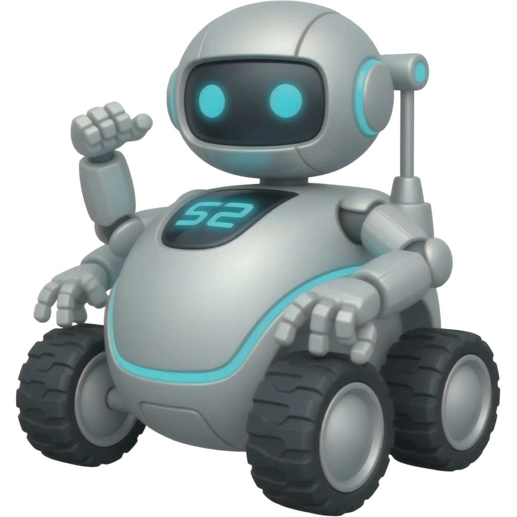 Wheeled robot emoji