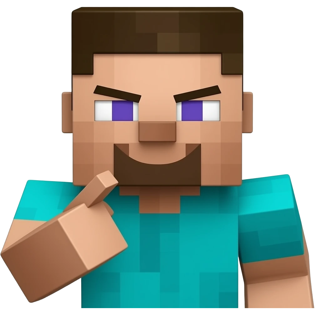 minecraft steve explaining talking emoji