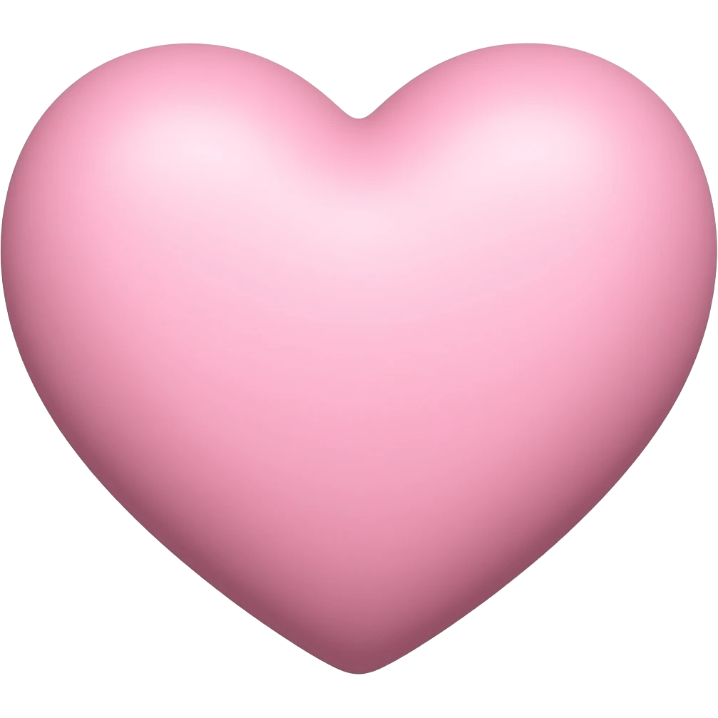 pale pink heart emoji