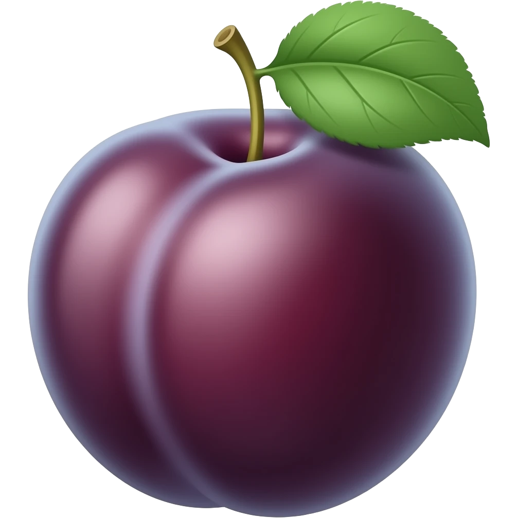 plum fruit emoji