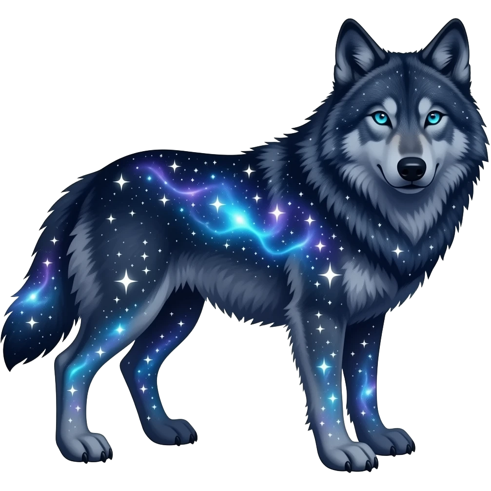 Create a galaxywolf emoji