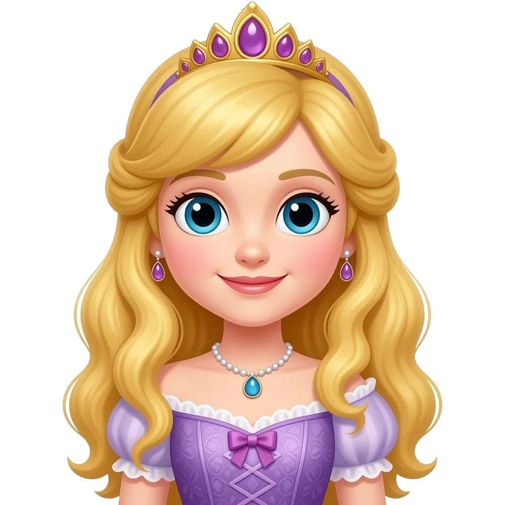 예쁜 드레스를 입은 공주님 emoji