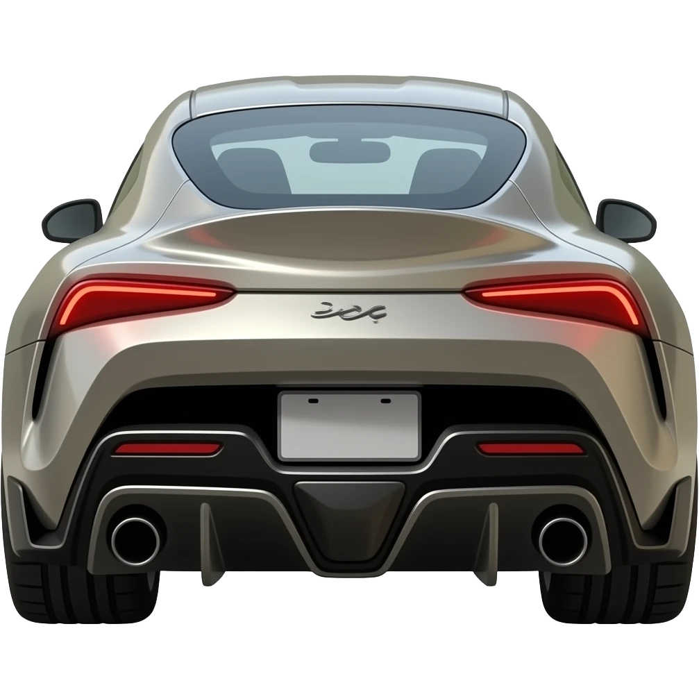 GENERATE EMOJI OF exhaust pipe of a sport car, 2 pipes at the end emoji
