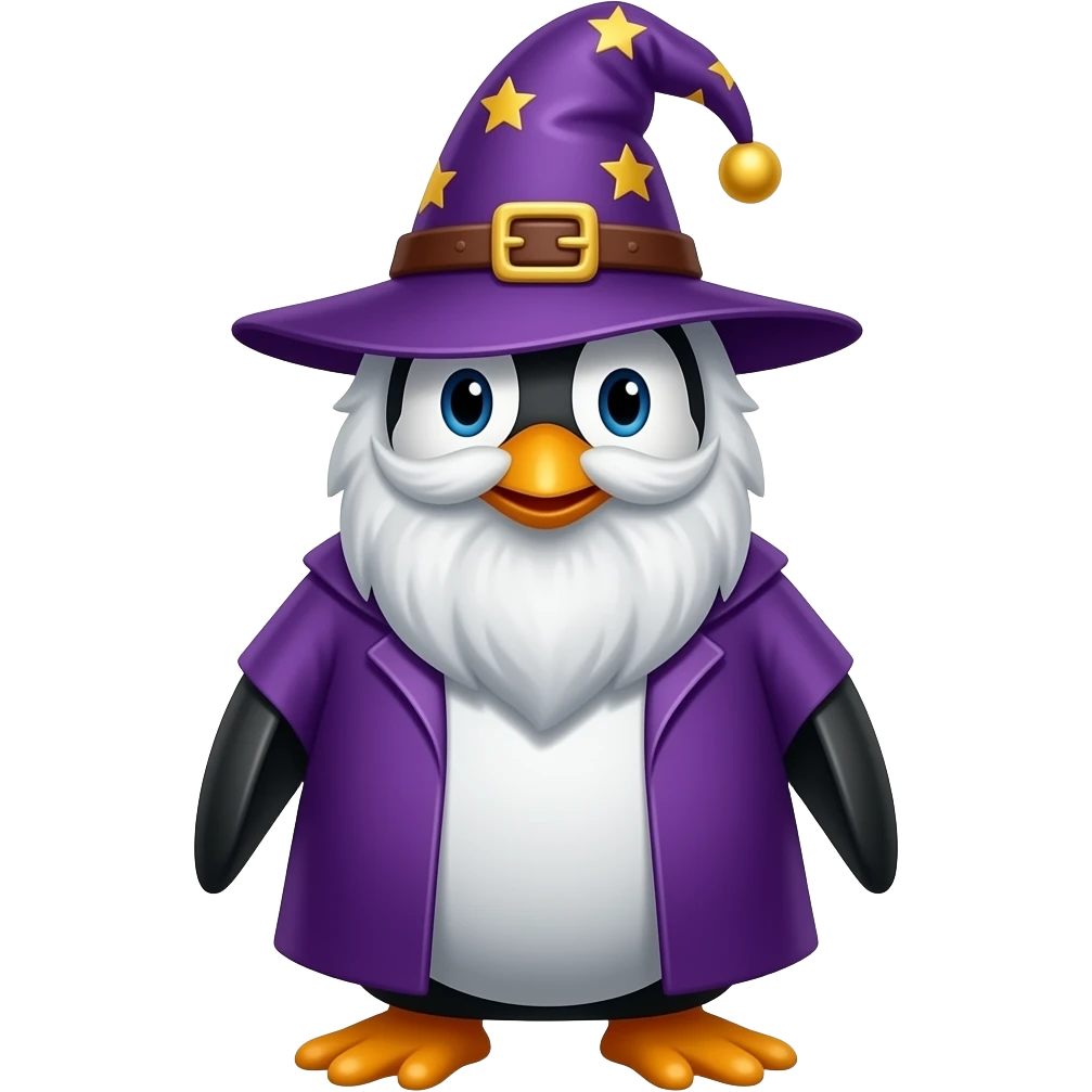 Penguin Wizard emoji