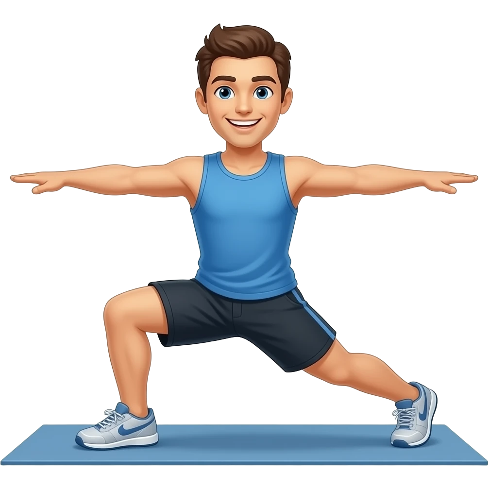 웃으면서 운동하는 사람 emoji