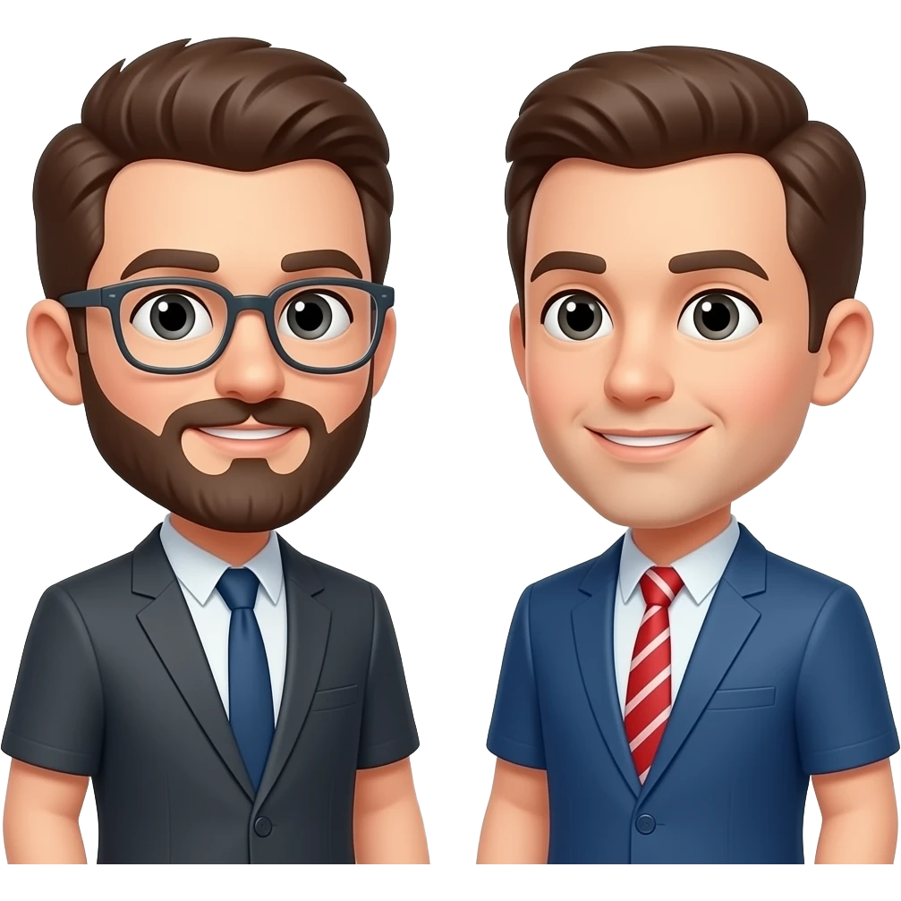 two  man talking emoji