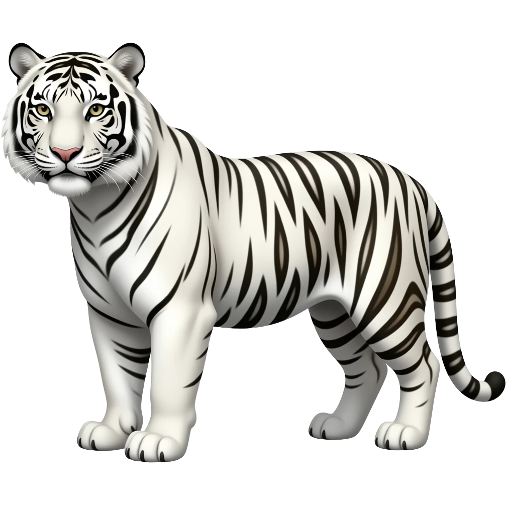 White tiger emoji