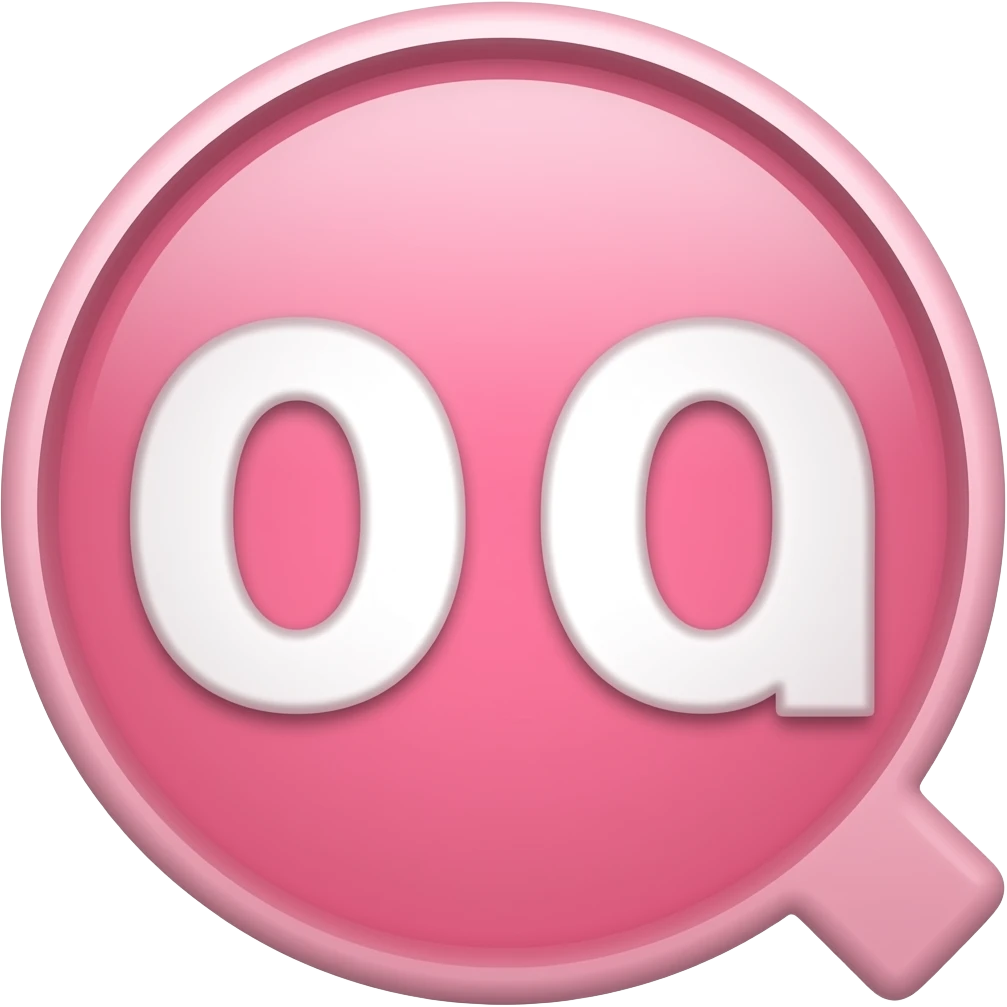 pink sign OK emoji