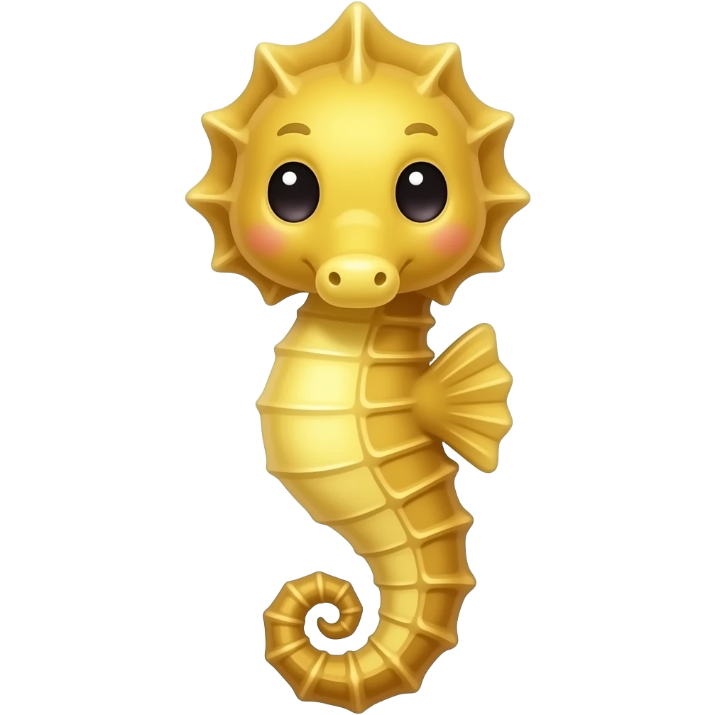simple cute sea horse emoji less detail emoji
