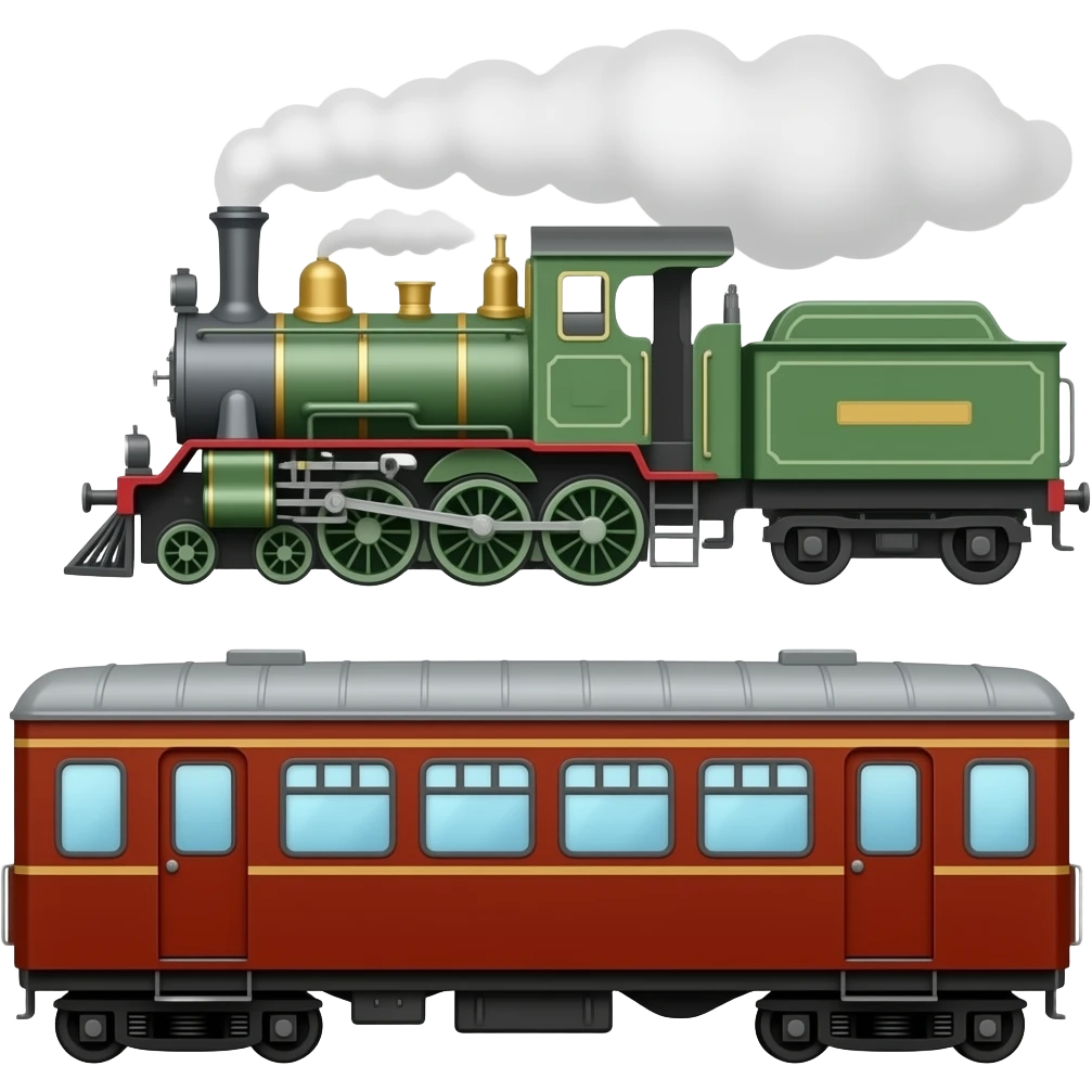 🚂🚃 emoji