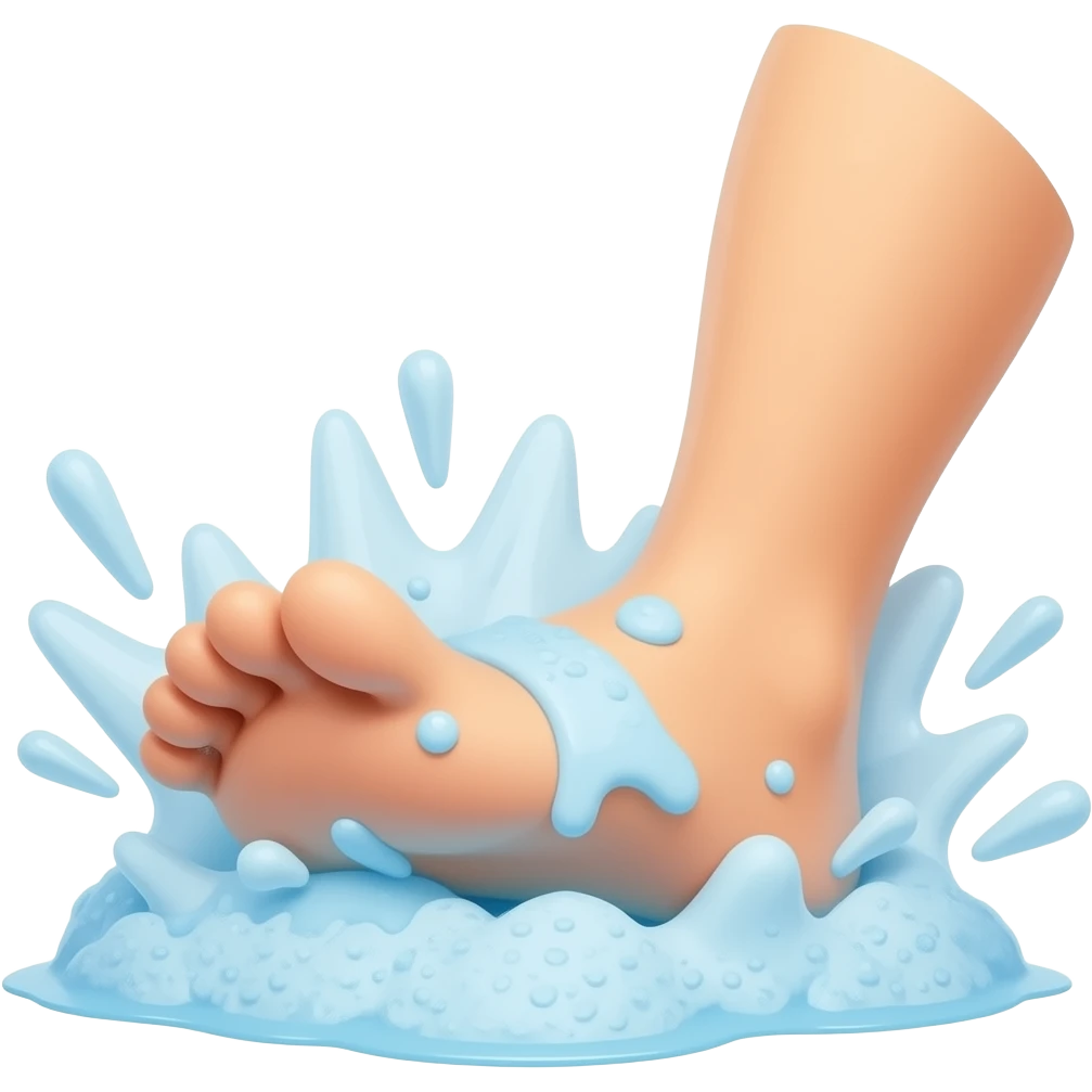 🍧💥🦶 emoji
