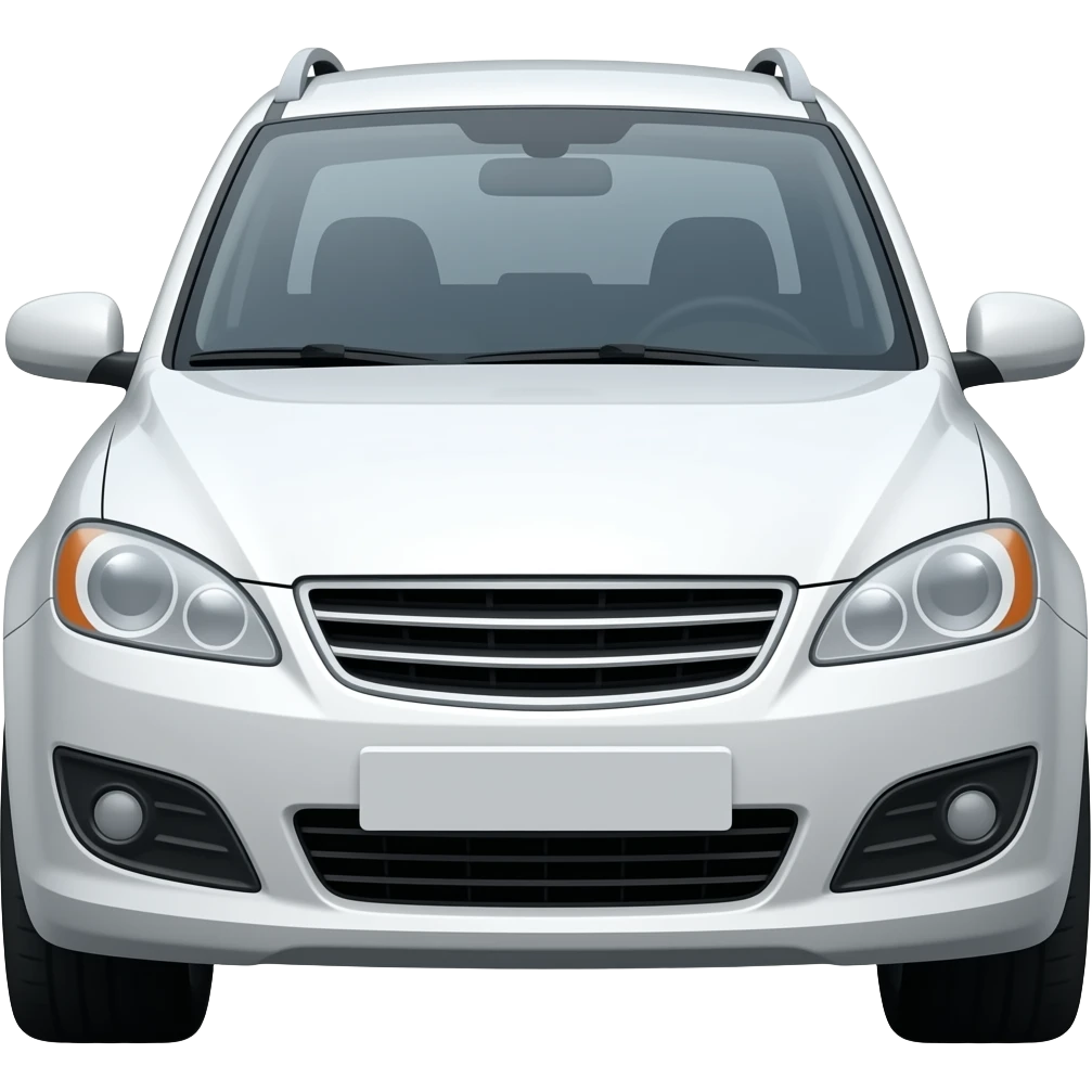 Carro branco emoji