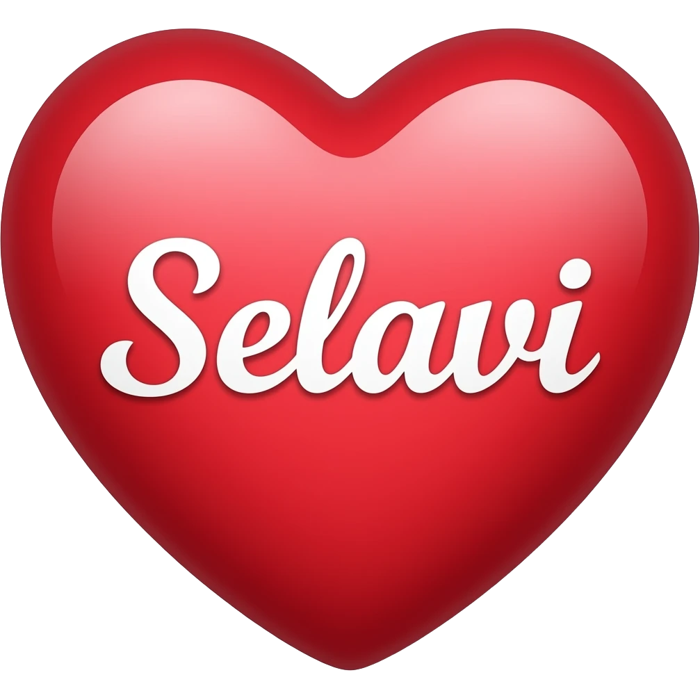 heart and text in heart (Selavi) emoji