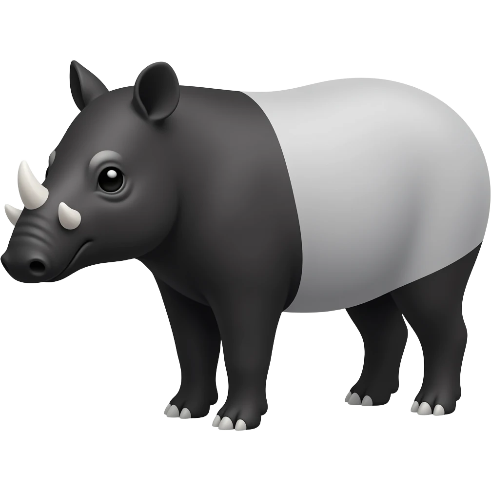 black tapir emoji