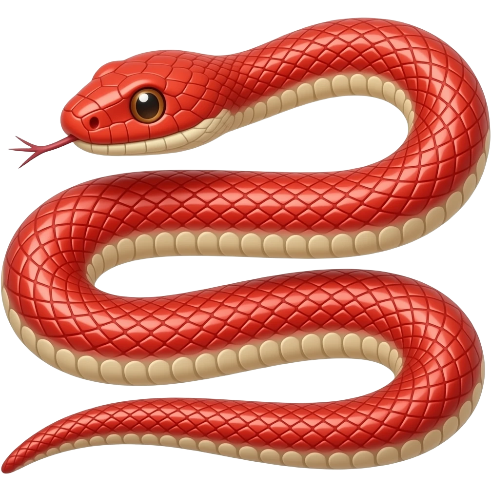 red snake emoji