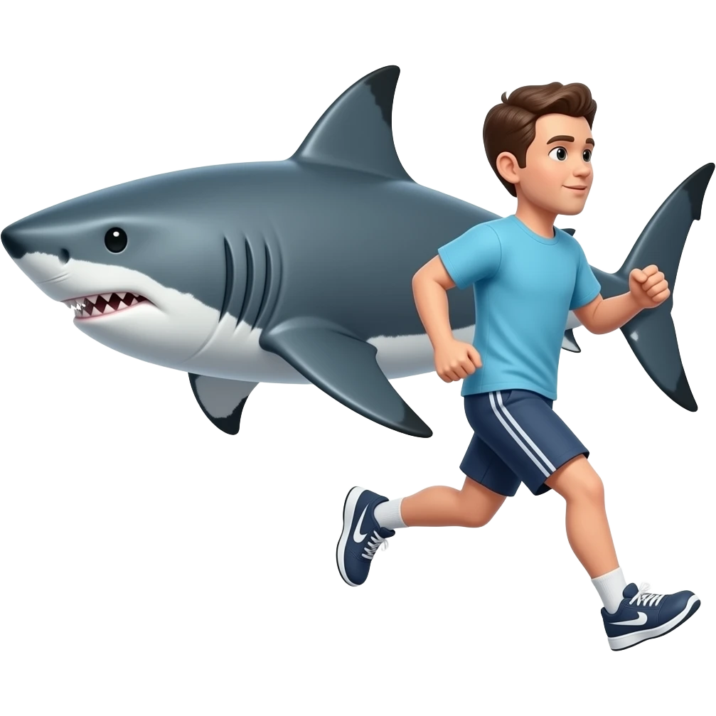 🦈+🏃 emoji