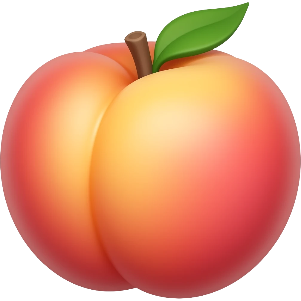 Peach emoji