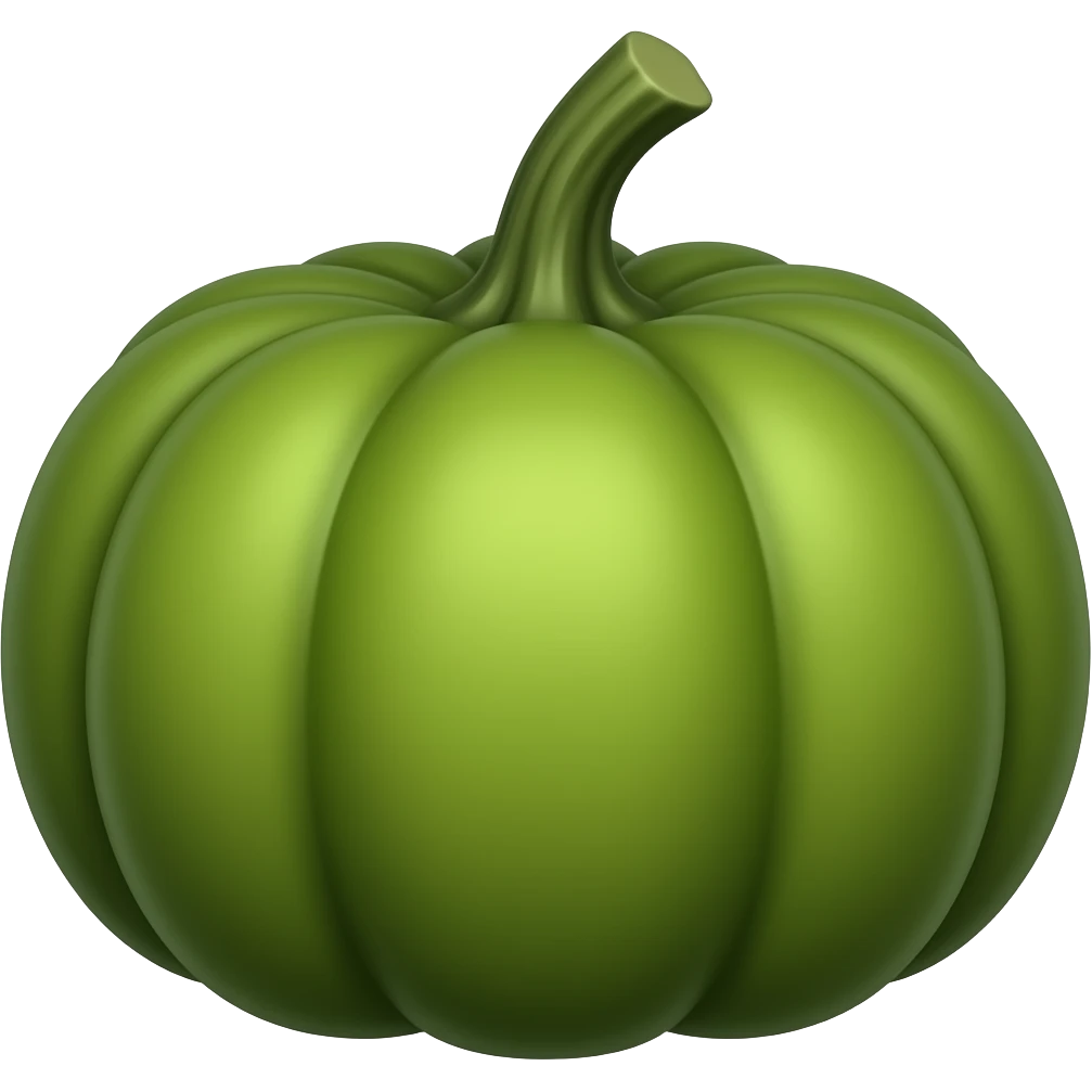 Green pumpkin emoji