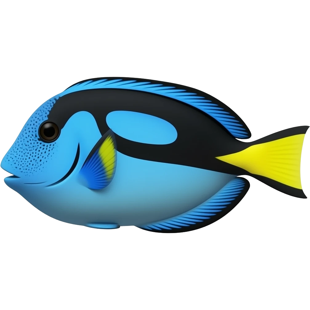 Pez cirujano azul emoji