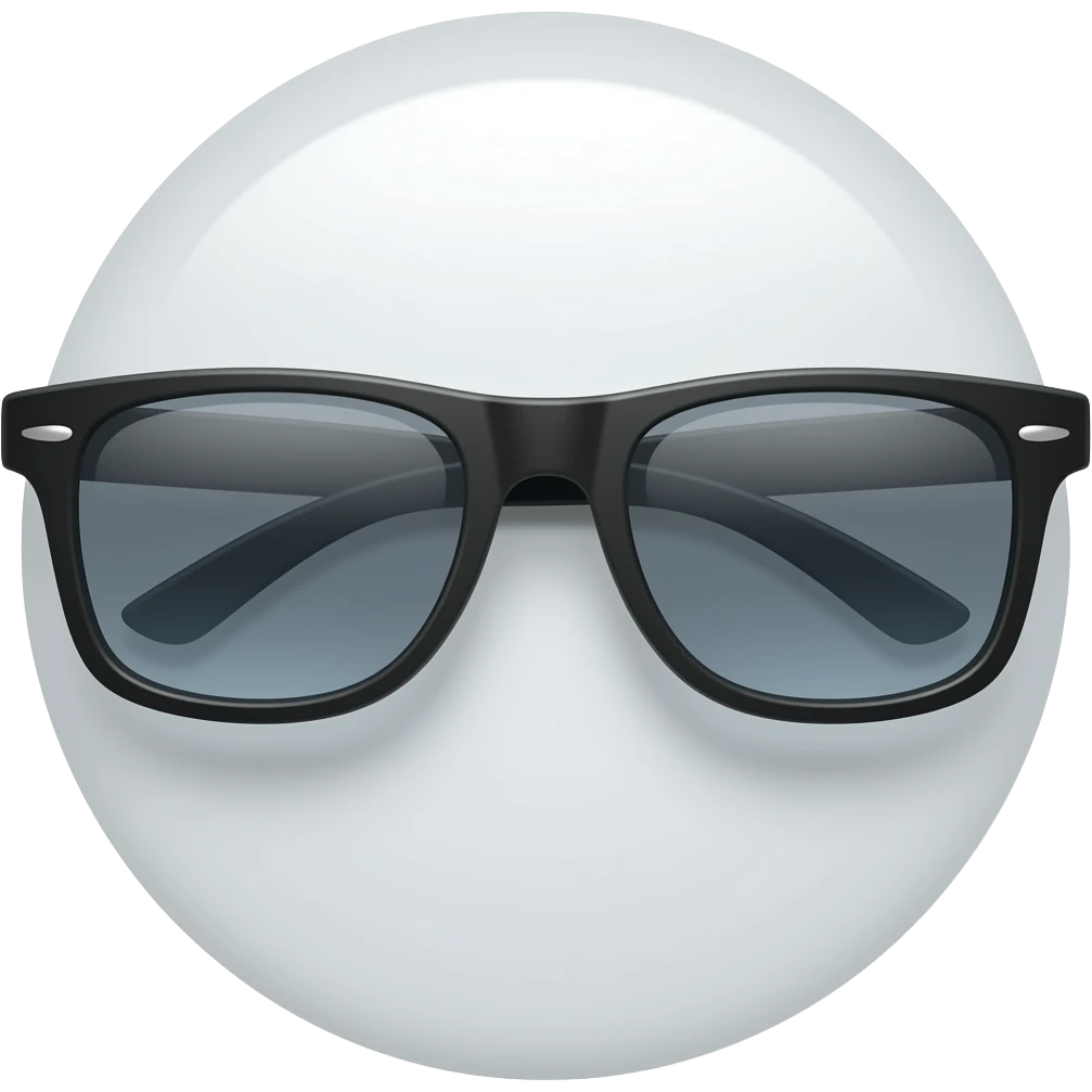 black sunglassses,  side view emoji
