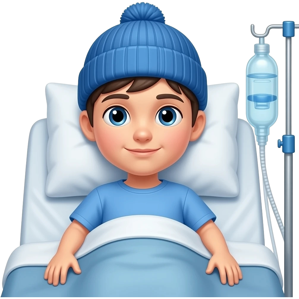 boy in a beanie on a ventilator emoji