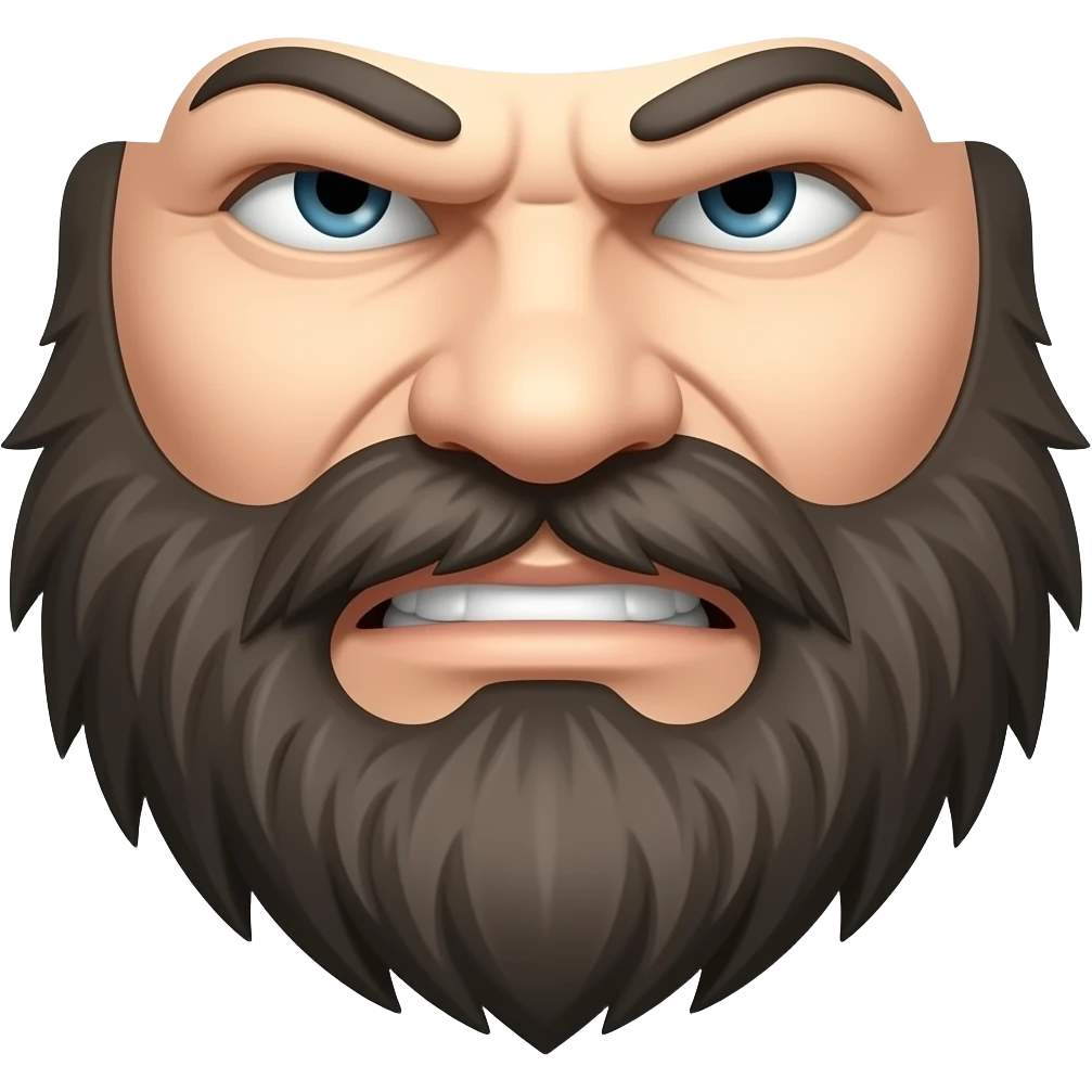 Wolverine beard emoji