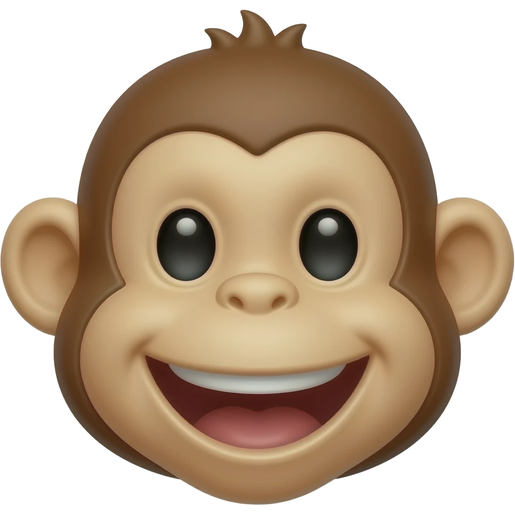 Blanca risada mona emoji
