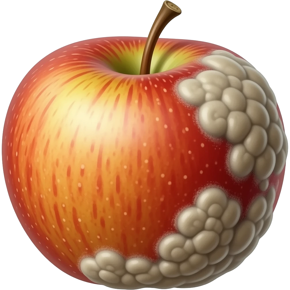 moldy apple emoji