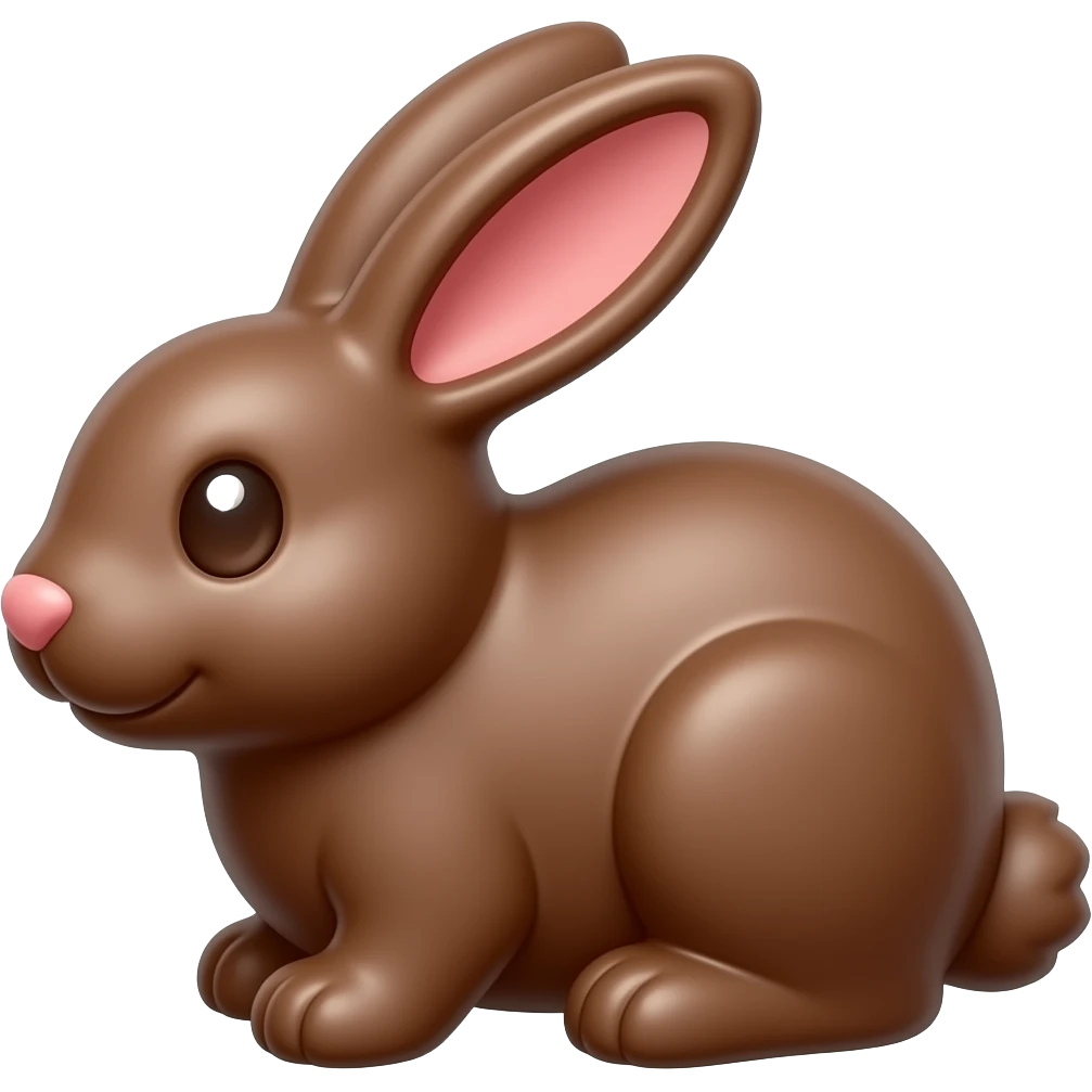 chocolate easter bunny emoji