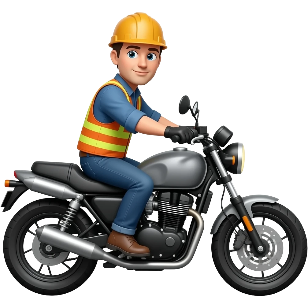 👨🏻‍🏭🏍 emoji